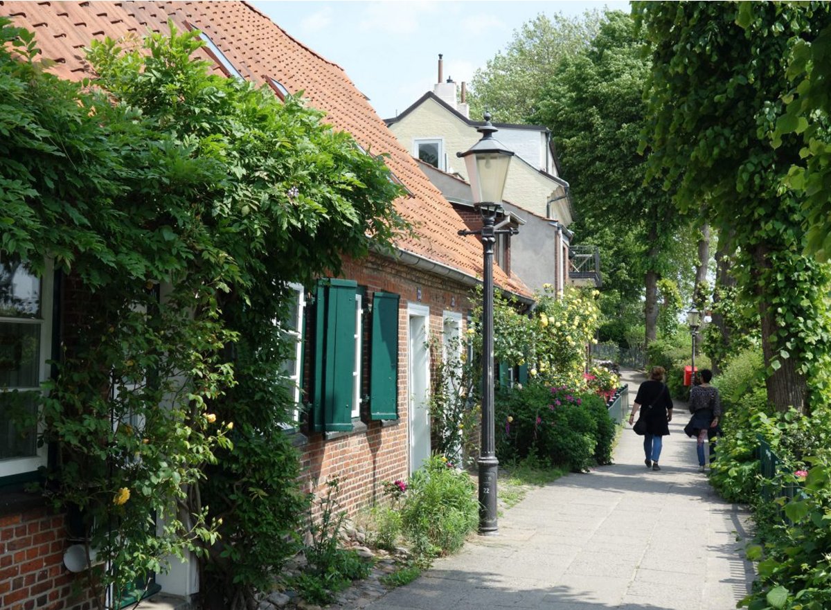 Övelgönne mit Lotsenhäusern