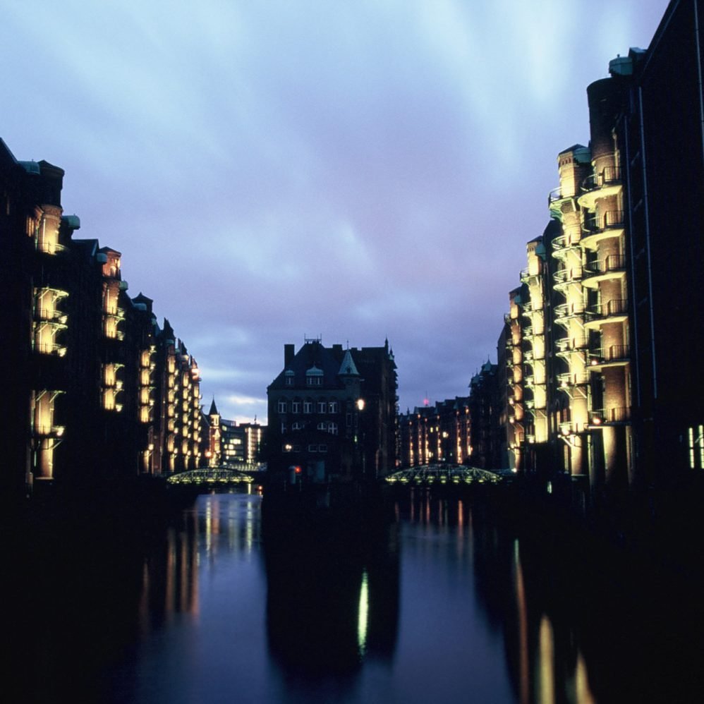 Speicherstadt bei Nacht